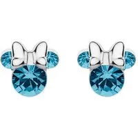 Disney Kinderohrring ES00028SMARL.CS aus 925er Silber - Ohrhänger aus 925er Silber in hellblau, perfekt für kleine Disney-Fans und ein funkelndes Geschenk zur besonderen Anlässen.