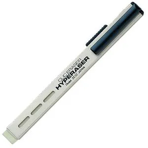 Pentel Radierstift Hyperaser, ZE32-YO, Mehrzweckradierer, nachfüllbar, Vorschub, ocker