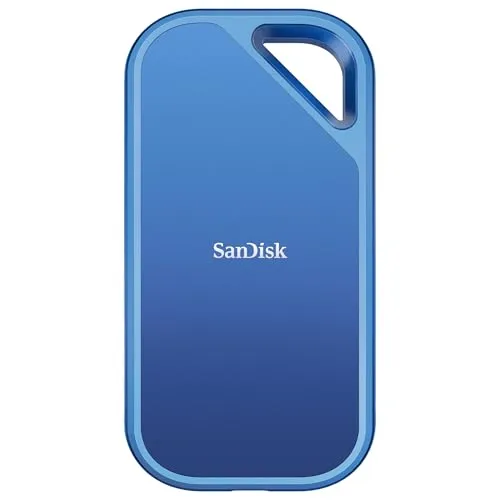 SanDisk Creator Pro Portable SSD 4 TB - Externe Festplatte für Content Creator mit robuster Bauweise, Lesegeschwindigkeiten von bis zu 2000 MB/s und Fallschutz bis 3 m, IP65-zertifiziert, inkl. 1 Monat Adobe Creative Cloud.