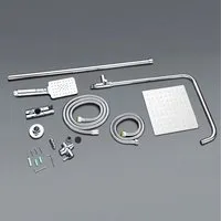 Duschsäule Aurlane Bayala Square aus Edelstahl