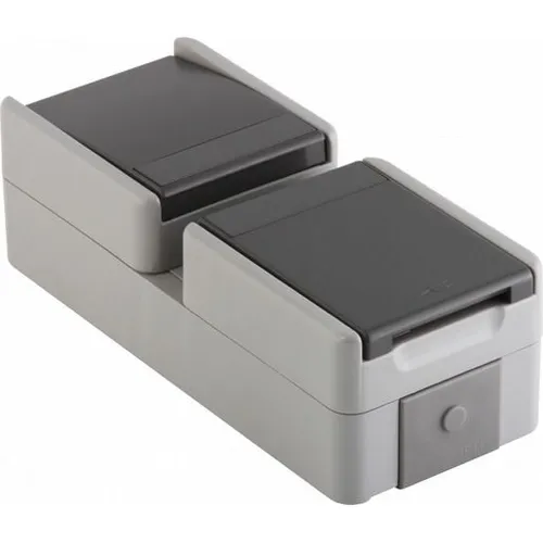 TEM STECKD+SCHALT 16A+10AX GY / TEMCAT CF17GY-U IP44 SET CF17GY-U
