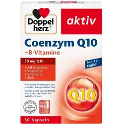 Doppelherz Coenzym Q10 + B-Vitamine Kapseln zur Unterstützung des Energiestoffwechsels 30 KAP