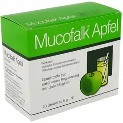 Mucofalk Apfel Granulat 20 ST - Arzneimittel zur Stuhlregulierung mit Indischen Flohsamenschalen, ideal bei chronischer Verstopfung und zur Unterstützung bei Reizdarmsyndrom.