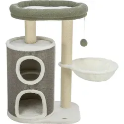 Trixie Kratzbaum Dante - Kratzbaum für Katzen mit stabiler Sisalkratzfläche und kuscheligem Bett, ideal für Spiel und Entspannung. Perfekt für kleine bis mittelgroße Katzen.