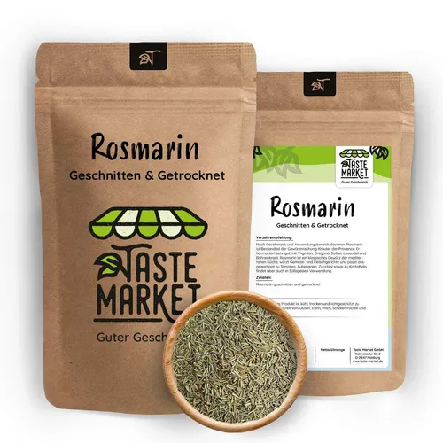 Rosmarin geschnitten und getrocknet | Gewürz Tee | Taste Market 500 g