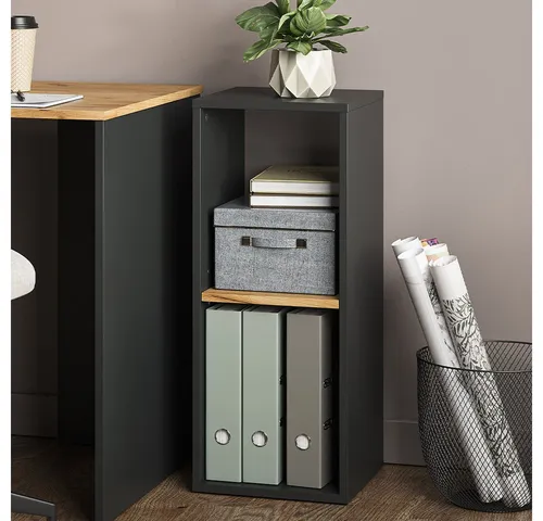 Vicco Bücherregal Tomy, Anthrazit/Goldkraft Eiche von Vicco