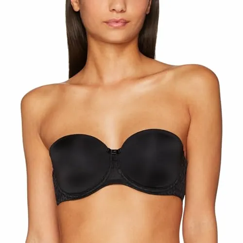Triumph Damen BH Beauty-Full Essential WDP, Schwarz, Gr. 75E - Funktionsunterwäsche mit dünn gepolsterten Satin-Cups, formenden Bügeln und breitem Steg aus Spitze für optimalen Halt und Komfort.