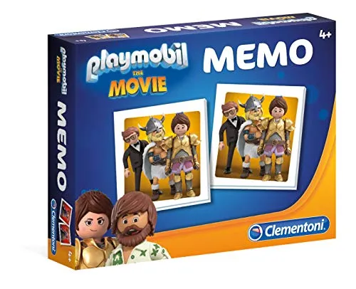 Memo Kompakt - Playmobil The Movie, Lernspielzeug für 1+ Spieler, fördert Gedächtnis und Konzentration mit 48 tollen Kärtchen