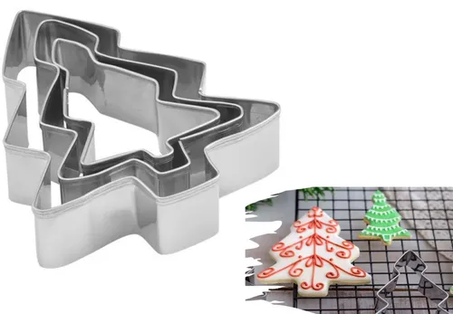 Weihnachten Tannenbaum Plätzchen Ausstecher Terrassenplätzchen 3er SET Dr.Oetker