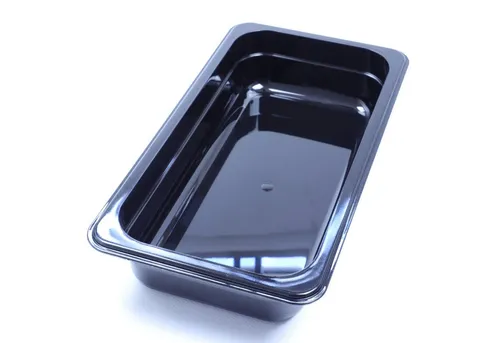 AcMax Thermobehälter GN 1/3 Polycarbonat schwarz GN-Behälter 2,4 Liter Tiefe 65mm