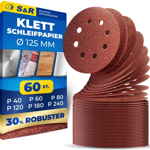 S&R Schleifblatt-Set 60-teilig 234.125.060
