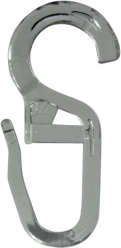 rewagi Gardinenhaken Faltenlegehaken, Gardinenhaken, Gardinengleiter, Gardinenzubehör, Gardinen, Vorhänge, Gardinenstangen, Seitenschals, Flächenvorhänge, (50-St., Öse Ø 8 mm transparent), Verkaufseinheit: 25, 50, 100 Stück