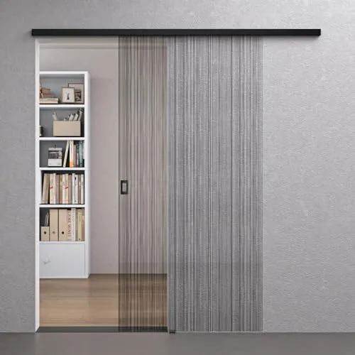 Mai & Mai Glasschiebetür Muranino-001 mit Softclose in schwarz von Mai & Mai