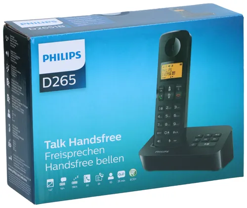 PHILIPS Cordless Telefon D2651B von Philips