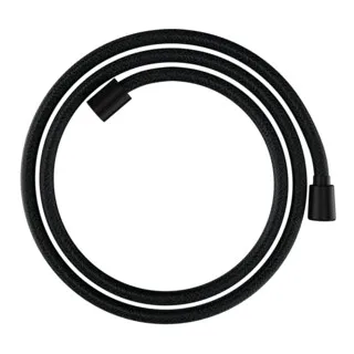 hansgrohe Designflex Textilbrauseschlauch 160 cm - Mattschwarz - Sanitärinstallation mit hochwertigem Textilschlauch, knickgeschützt und wasserfest. Aus recyceltem PET, spülmaschinenfest und mit 5 Jahren Garantie. Ideal für nachhaltige Badezimmerlösungen.