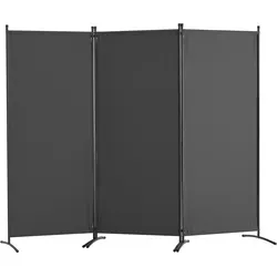 VEVOR Raumteiler 3-teiliger Faltbarer Sichtschutz - Paravent in Grau, stabil und flexibel anpassbar, ideal für vielseitige Raumnutzung und einfache Einrichtung. Kompakt und leicht zu verstauen.