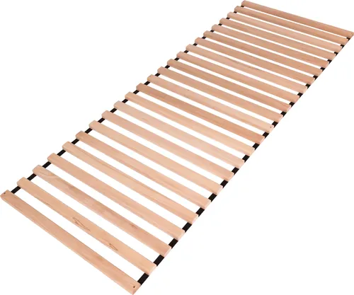 Krok Wood Premium Lattenrost 120x220 cm mit 22 stabilen Leisten - Hochwertiger Rollrost aus massiver Buche mit 22 stabilen Leisten für optimale Unterstützung der Matratze. Einfacher Einsatz ohne Montage, ideal für verschiedene Bettgrößen.