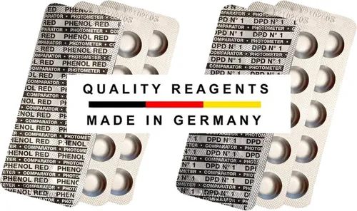 Test-Tabletten PHOTOMETER für pH-Wert und freies Chlor je 30 Stück DPD1 + Phenol Red