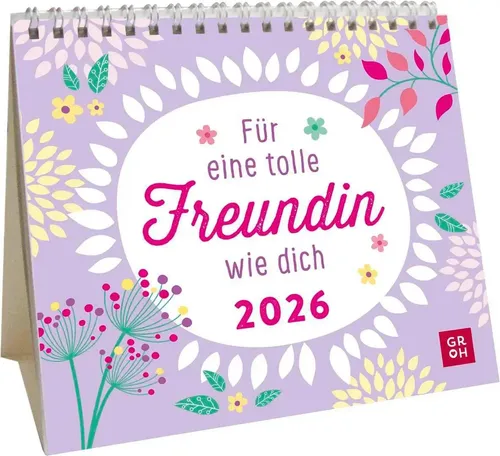 Groh Verlag | Mini-Kalender 2026: Für eine tolle Freundin wie dich | Kalender
