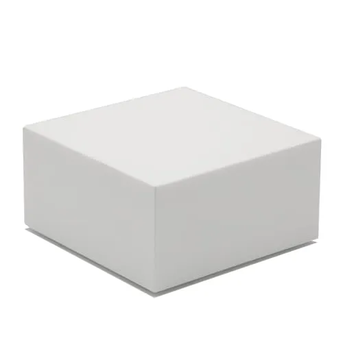 younikat Podest Acryl Aufsteller Fotografie Requisite I weiß I 10 x 10 x 5 cm I az141