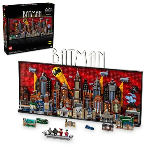 LEGO DC Batman - Gotham City Bauen und Ausstellen - Bauspielzeugset für Erwachsene mit 4.210 Teilen, inklusive Batman, Joker, Harley Quinn und Catwoman. Ideal für DC-Fans, die ihre Leidenschaft für Batman und seine Welt ausleben möchten.