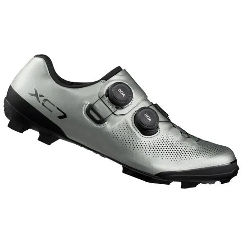 Shimano XC703 Radschuhe 41 Wide - Grau - Fahrradschuhe für Mountainbike und Gravelbike, mit BOA-Drehverschluss für schnellen Sitz und Komfort. Ideal für anspruchsvolle Fahrer!