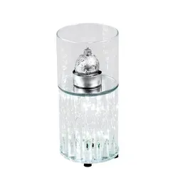 formano LED Windlicht Windlicht mit LED, Ein-/Ausschalter, LED fest integriert, Warmweiß, Dekoleuchte weiß