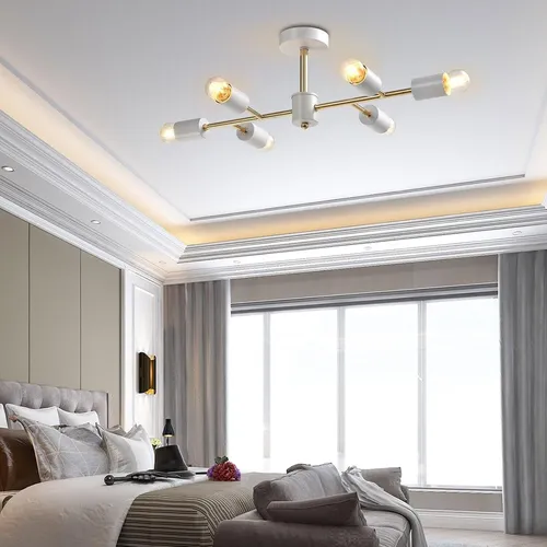 60W Kronleuchter Industrielle Deckenleuchte Deckenlampe, Modern Chandelier,E14