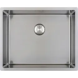 Caressi CAPP50R10 Spülbecken mit Powerplug - Schwarz - Sanitäranlagen & Zubehör, nahtloses Design für einfache Reinigung und eleganter Übergang vom Beckenboden zum Ablauf.