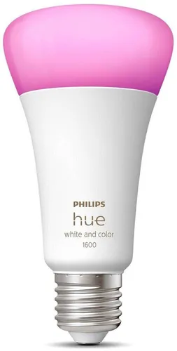 Philips HueWCA 13.5W A67 E27 EUR LED Leuchtmittel - Smart-Leuchtmittel mit dimmbaren, bunten LEDs für individuelle Lichtatmosphäre in jedem Raum.