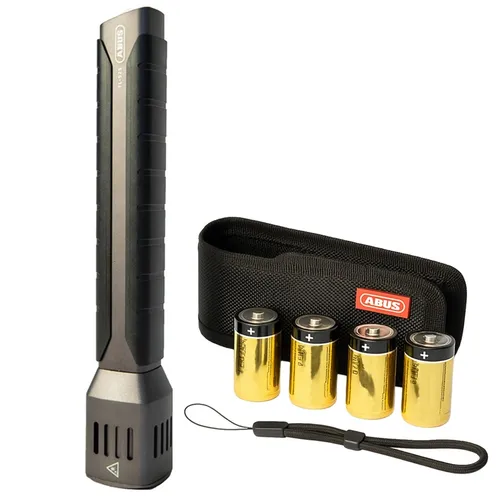 ABUS TL-530 LED Taschenlampe 1000 lm - Taschenlampen mit robustem Aluminiumgehäuse, 1000 Lumen Leuchtkraft und Blitzlicht-Funktion, ideal für Outdoor-Aktivitäten und den täglichen Einsatz.