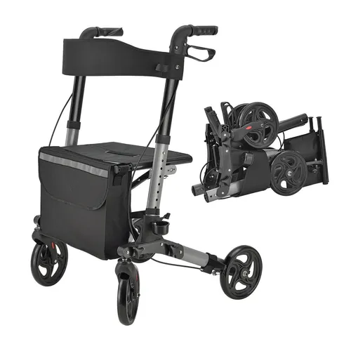 Juskys Rollator (schwarz)