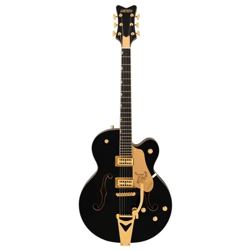Gretsch Synchromatic Falcon BB Black E-Gitarre - Hollow Body E-Gitarre mit Ahorn Korpus und Ebenholz Griffbrett, ausgestattet mit Hi-Fidelity Filter’Tron Tonabnehmern für herausragenden Klang und inklusive Deluxe Hardshell Case.
