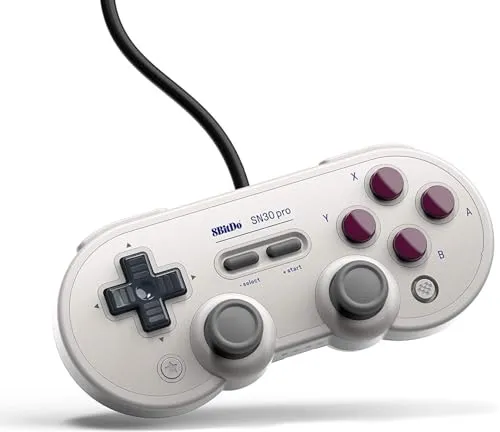 8Bitdo SN30 Pro USB Gamepad G Edition - Gaming-Zubehör mit Retro-Design und modernen Funktionen, inklusive Vibration, Bewegungssteuerung und Turbo-Funktion für ein ultimatives Spielerlebnis.