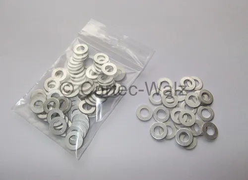 STÜCK Aluminiumringe Alu Dichtring Dichtung AL 6x12x1,0mm DIN 7603 Form A 100