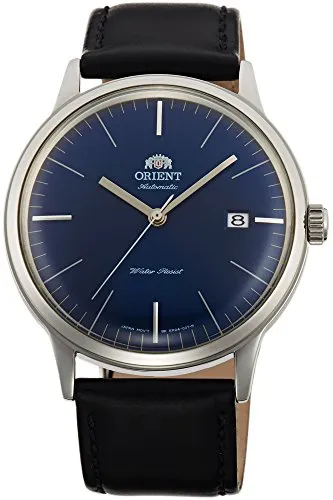 Orient Bambino 40,5mm Automatikuhr AC0000DD Blau - Elegante Herrenarmbanduhr - Armbanduhren mit mechanischem Automatikwerk, stilvolles Design in Dunkelblau, wasserdicht bis 30m und ideal für lässige Anlässe.