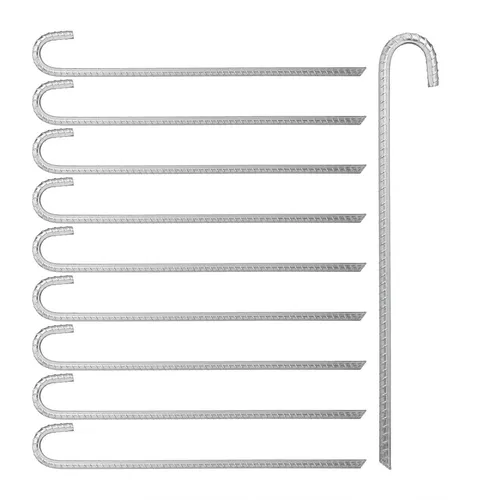 Bodenanker Zeltheringe Erdanker Heringe 20 Stück - Zelt- & Strandmuschelzubehör, robust aus Stahl, ideal für sichere Bodenverankerung bei Wind und Wetter.