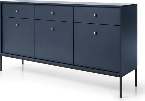 Masseno Sideboard, Blau, 3 Schubladen in blau von Masseno