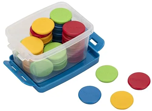 Betzold Greif-Magnete in Kunststoffbox - Ideal für den Unterricht - VIELSEITIGE MAGNETE: Die Greif-Magnete in verschiedenen Farben sind perfekt für den Einsatz im Unterricht und zur Präsentation von Materialien. MIT PRAKTISCHER BOX: Die transparente Kunststoffbox sorgt für eine einfache Aufbewahrung. STARKE HAFTKRAFT: Ideal für Blätter bis DIN A4!