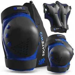 SKATEWIZ Protektoren-Set SMASH für Kinder und Erwachsene von SKATEWIZ