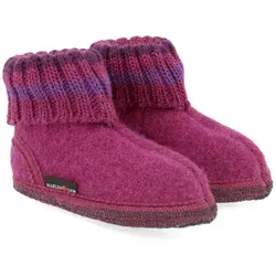 Haflinger Kinder Hüttenschuhe Paul Hausschuh mit Feinstrickkragen rosa 31 EU