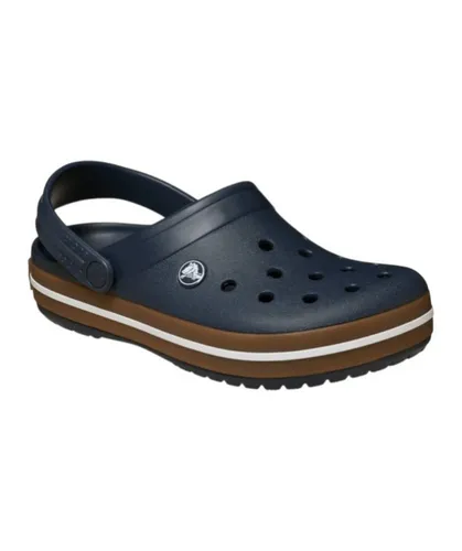 Crocs Sandale Crocband Gum Clog navyblau - Größe 38-39 - Der Crocband Clog in navyblau begeistert mit stylishem Gummiband und sportlichem Design. Aus leichtem Croslite-Material sorgt er für optimalen Komfort und ist einfach zu reinigen. Perfekt für jeden Tag und vielseitig kombinierbar!