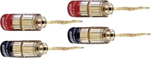 Oehlbach 3022 Lautsprecher-Steckverbinder, gerade in rot von Oehlbach