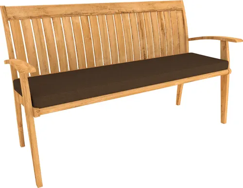 POKAR Bankauflage Bankkissen mit Abnehmbarem Bezug , Farbe:Braun, Größe:120x50