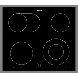 Privileg PCTHR K6042 IN Glaskeramikkochfeld - Kochfeld mit 60 cm Breite, ideal für jede Küche, bietet erweiterbare Mehrkreis- & Bräterzone für flexibles Kochen.