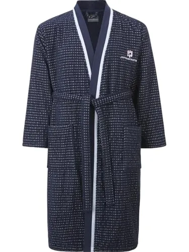 Produktbild Jan Vanderstorm Herren Bademantel Trifred dunkelblau, 6XL (XXXXXXL)