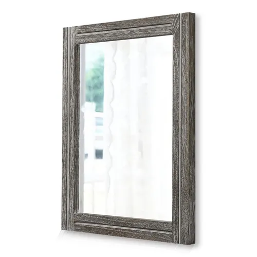 Rustikaler Wandspiegel mit Holzrahmen, rechteckig, Schlafzimmer, Badezimmer, ...