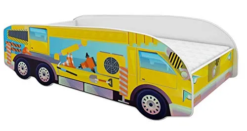 ACMA Kinderbett Autobett LKW Truck 140x70 cm & 160x80 cm