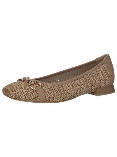 CAPRICE Ballerina 9-22503-42 311 G-Weite - Hausschuhe mit komfortabler G-Weite, innovativem CAP Memotion für extra Tragekomfort und stilvoller karrèe Schuhspitze.