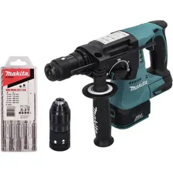 Makita DHR 243 Z Akku Bohrhammer 18 V mit Bohrer Set - Akkubohrhammer mit 2,0 J Schlagenergie, bürstenlosem Motor für hohe Effizienz und langlebige Leistung. Ideal für anspruchsvolle DIY-Projekte.
